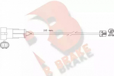 R BRAKE 610256rb -  Сигнализатор, износ тормозных колодок